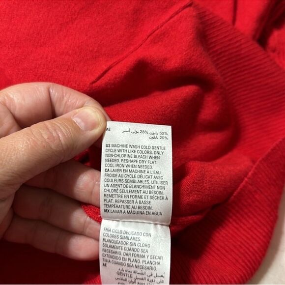 Style & Co 3X Vibrant Red Fine Knit Hooded Raglan Sleeve Front Pocket Sweater - Picture 13 of 15